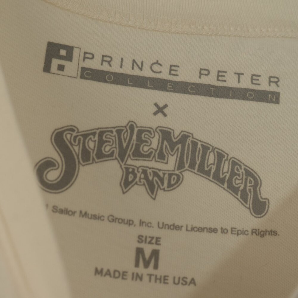 Prince Peter Steve Miller Band T Shirt 70s Style Screen Print Graphic Band tee - Picture 5 of 7